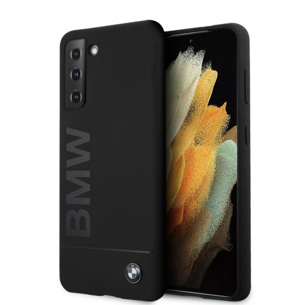 BMW Samsung Galaxy S21 Plus Cover med Logo Sort