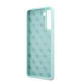 Guess Samsung Galaxy S21 Plus Cover Metal Logo Lyseblå