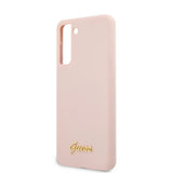 Guess Samsung Galaxy S21 Plus Cover Metal Logo Rosa