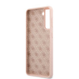 Guess Samsung Galaxy S21 Plus Cover Metal Logo Rosa