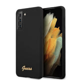 Guess Samsung Galaxy S21 Plus Cover Metal Logo Sort