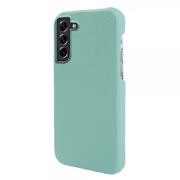 Samsung Galaxy S21 Cover Ægte Læder MagSafe Mintgrøn