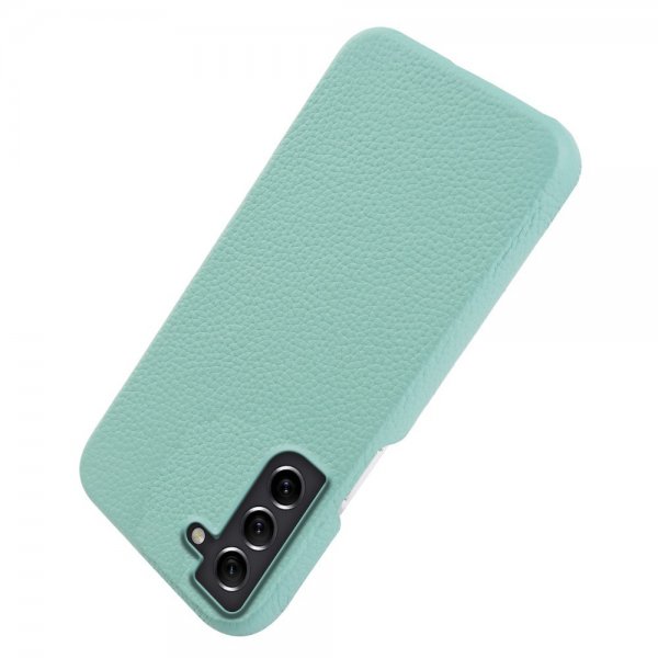 Samsung Galaxy S21 Cover Ægte Læder MagSafe Mintgrøn