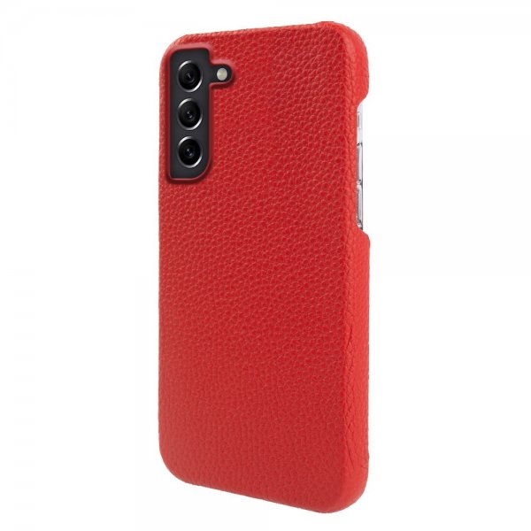 Samsung Galaxy S21 Cover Ægte Læder MagSafe Rød