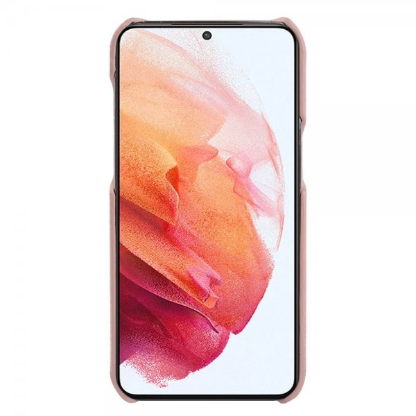 Samsung Galaxy S21 Cover Ægte Læder MagSafe Rosa