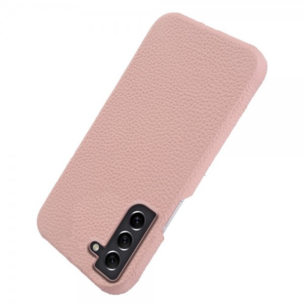 Samsung Galaxy S21 Cover Ægte Læder MagSafe Rosa