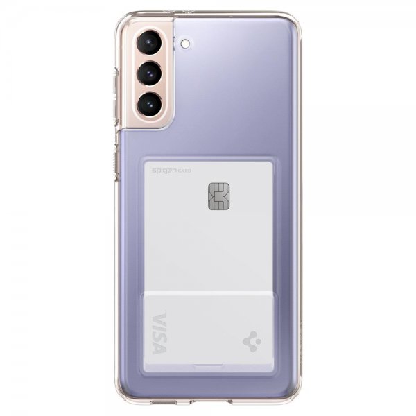 Spigen Samsung Galaxy S21 Cover Crystal Slot Crystal Clear