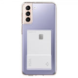 Spigen Samsung Galaxy S21 Cover Crystal Slot Crystal Clear