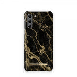 Ideal of Sweden Samsung Galaxy S21 Cover Fashion Case Golden Smoke Marble