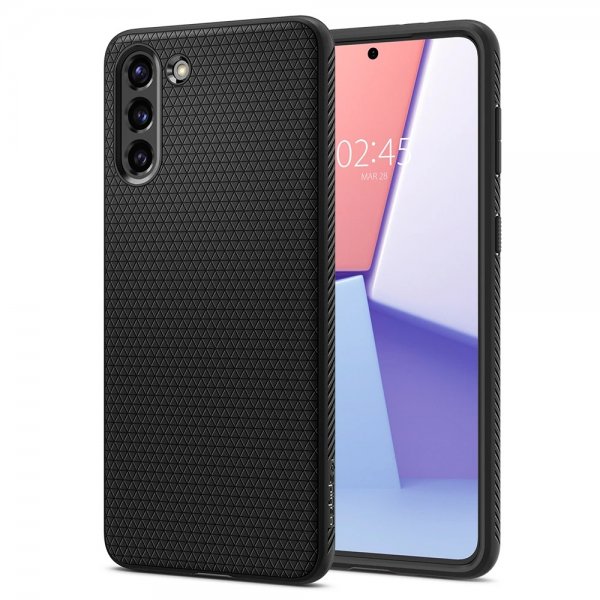 Spigen Samsung Galaxy S21 Cover Liquid Air Mat Sort