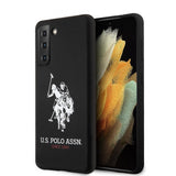 U.S. Polo Samsung Galaxy S21 Cover Silikone Logo Sort