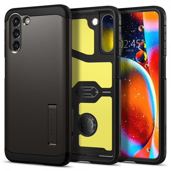 Spigen Samsung Galaxy S21 Cover Tough Armor Gunmetal