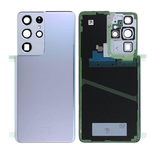 Samsung Galaxy S21 Ultra 5G Bagcover Original - Sølv