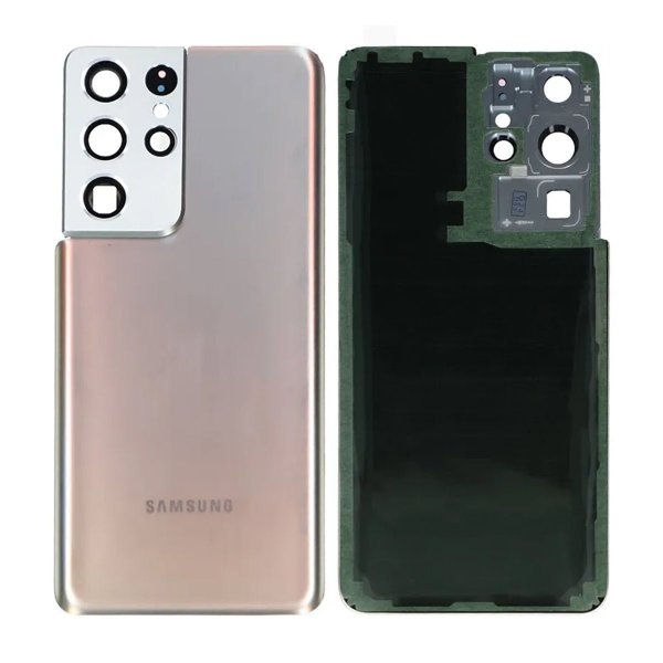 Samsung Galaxy SM-G998B S21 Ultra 5G Bagcover Original OEM Sølv