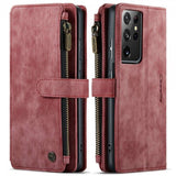 CaseMe Samsung Galaxy S21 Ultra Cover C30-serie Rød