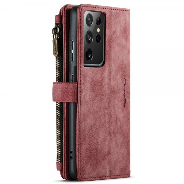 CaseMe Samsung Galaxy S21 Ultra Cover C30-serie Rød