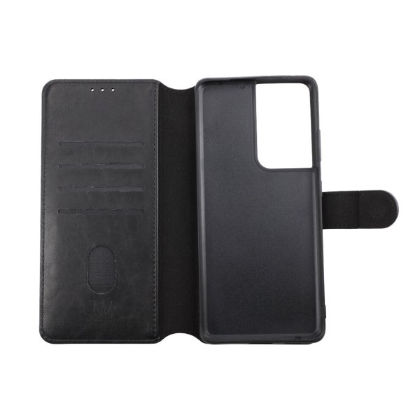 Rvelon Samsung Galaxy S21 Ultra Cover Magnetisk Aftageligt Cover Sort