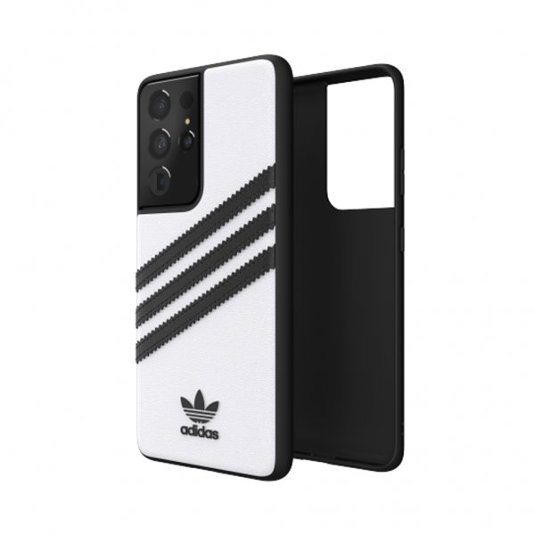 Adidas Samsung Galaxy S21 Ultra Cover 3 Stripes Snap Case Hvid
