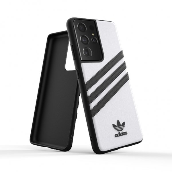 Adidas Samsung Galaxy S21 Ultra Cover 3 Stripes Snap Case Hvid