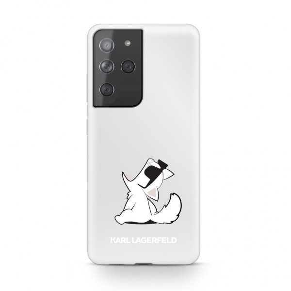 Karl Lagerfeld Samsung Galaxy S21 Ultra Cover Choupette Transparent