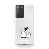 Karl Lagerfeld Samsung Galaxy S21 Ultra Cover Choupette Transparent