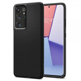 Spigen Samsung Galaxy S21 Ultra Cover Liquid Air Mat Sort