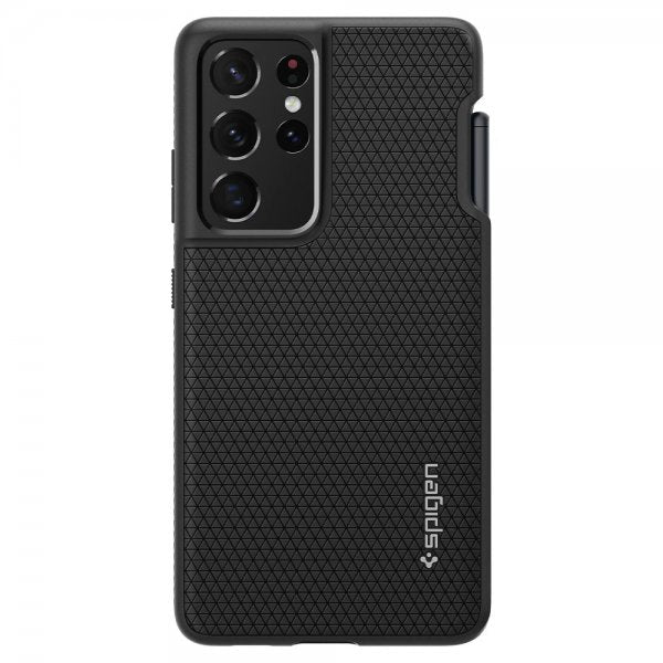 Spigen Samsung Galaxy S21 Ultra Cover Liquid Air Pen Edition Mat Sort