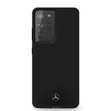 Mercedes Benz Samsung Galaxy S21 Ultra Cover med Logo Sort