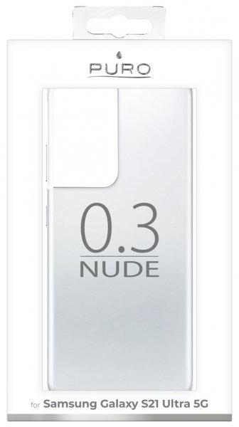 Puro Samsung Galaxy S21 Ultra Cover Nude Transparent