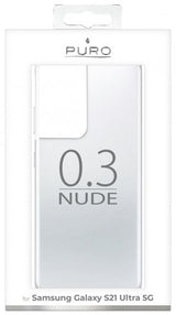 Puro Samsung Galaxy S21 Ultra Cover Nude Transparent