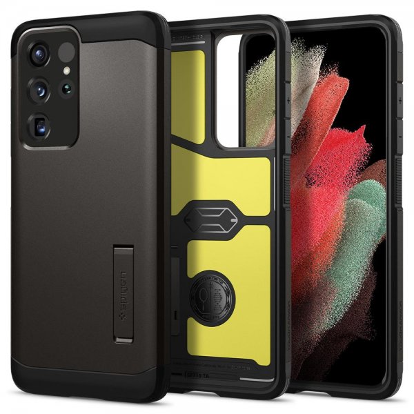 Spigen Samsung Galaxy S21 Ultra Cover Tough Armor Gunmetal