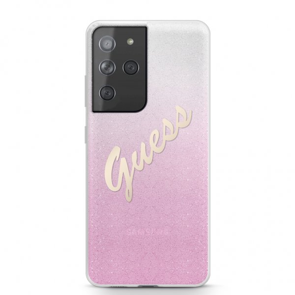 Guess Samsung Galaxy S21 Ultra Cover Vintage Rosa