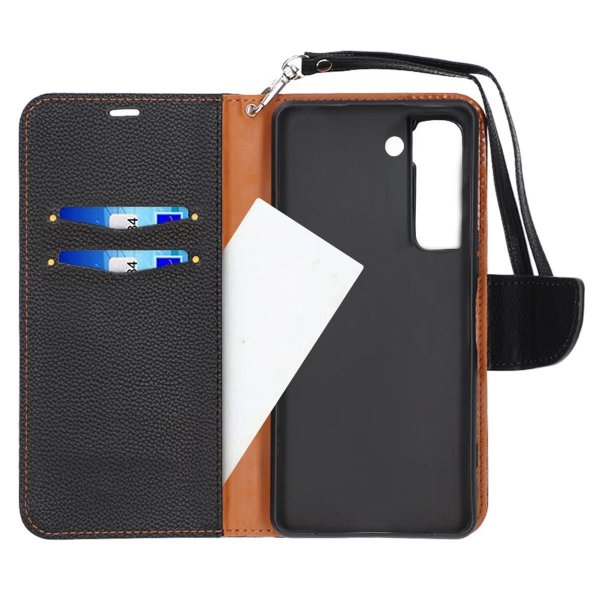 Samsung Galaxy S22 Cover med Stand Sort