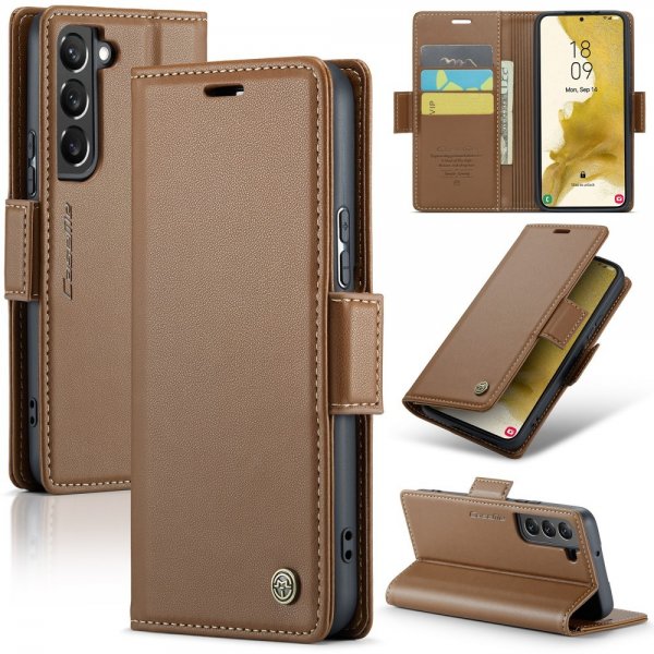 CaseMe Samsung Galaxy S22 Cover 023 Series Brun