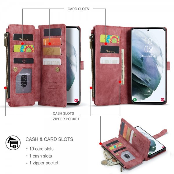 CaseMe Samsung Galaxy S22 Etui C30 Series Rød