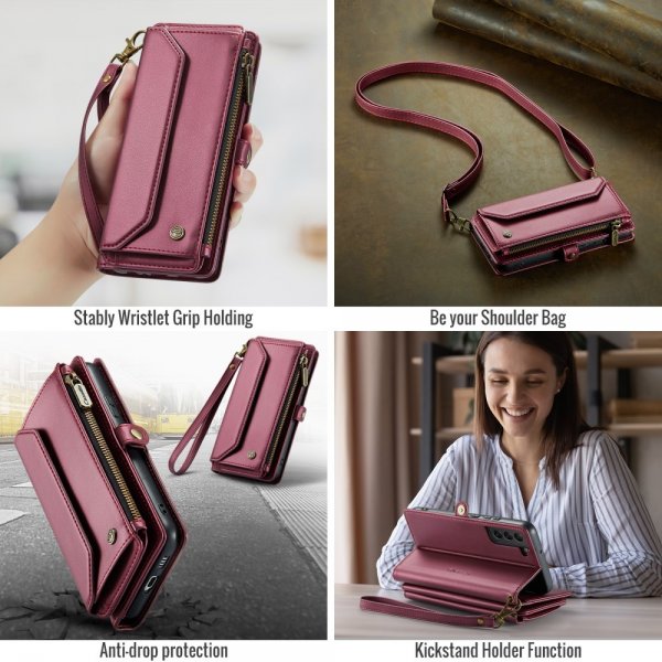 CaseMe Samsung Galaxy S22 Etui C36 Series Rød