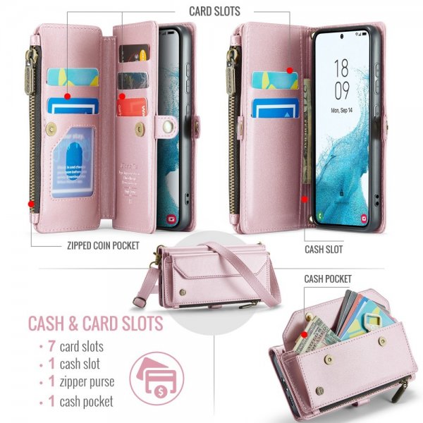 CaseMe Samsung Galaxy S22 Cover C36 Series Rosa