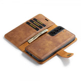 Dg.Ming Samsung Galaxy S22 Cover Aftagelig Skal Brun