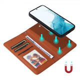 Betopnice Samsung Galaxy S22 Cover med Aftageligt Cover 005 Brun