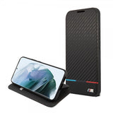 BMW Samsung Galaxy S22 Cover Trefarvet Stribe Carbon Sort