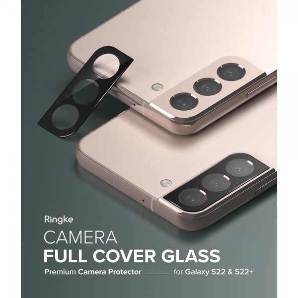 Ringke Samsung Galaxy S22/Galaxy S22 Plus Kamerabeskyttelse Camera Protector Glas 3-pak