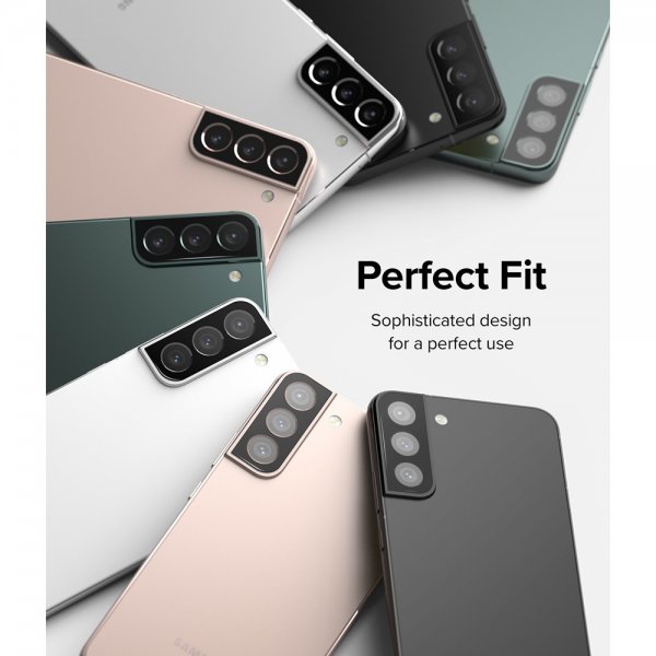 Ringke Samsung Galaxy S22/Galaxy S22 Plus Kamerabeskyttelse Camera Protector Glas 3-pak