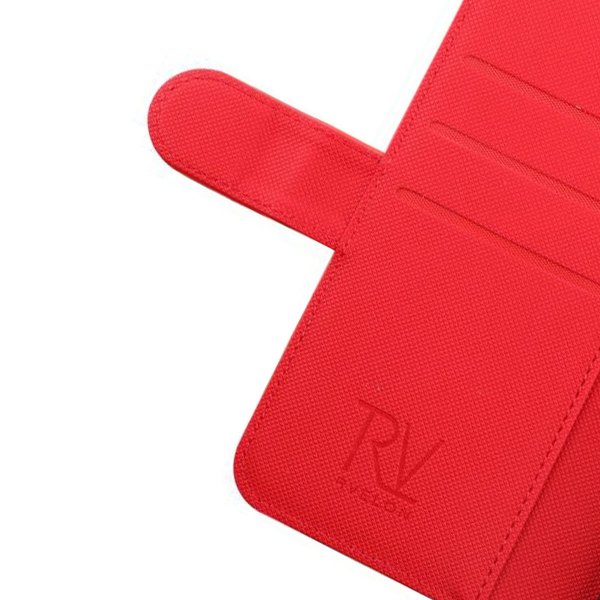 Rvelon Samsung Galaxy S22 Cover Magnetisk Aftageligt Etui Rød