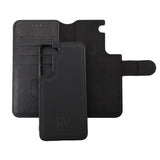 Rvelon Samsung Galaxy S22 Cover Magnetisk Aftageligt Etui Sort
