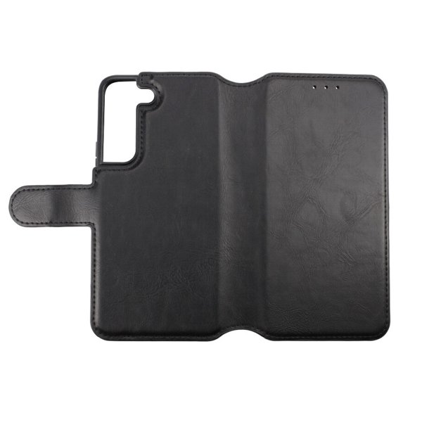 Rvelon Samsung Galaxy S22 Cover Magnetisk Aftageligt Etui Sort