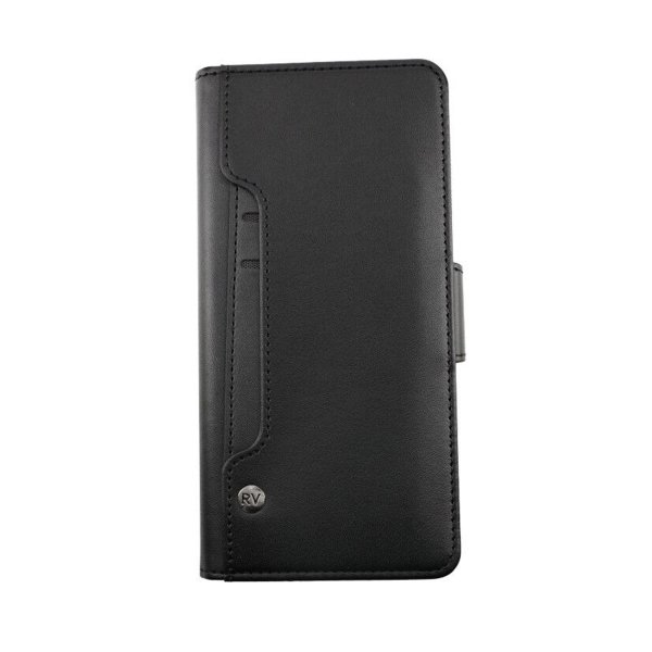 Rvelon Samsung Galaxy S22 Etui Udklappeligt Kortrum Sort