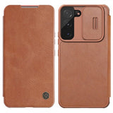 Nillkin Samsung Galaxy S22 Plus Cover Qin-serien Brun
