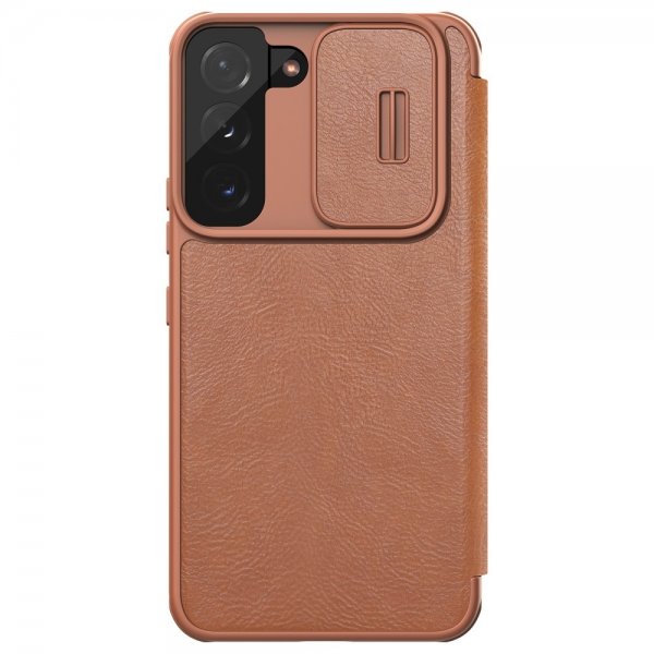 Nillkin Samsung Galaxy S22 Plus Cover Qin-serien Brun