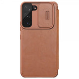 Nillkin Samsung Galaxy S22 Plus Cover Qin-serien Brun