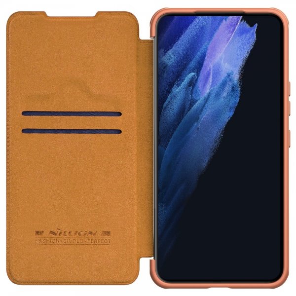 Nillkin Samsung Galaxy S22 Plus Cover Qin-serien Brun